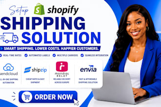 setup shopify shipping solution sendcloud shipzip mondial relay envia clickship