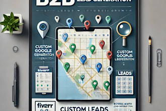 scrape google maps data to provide targeted leads and valuable b2b information