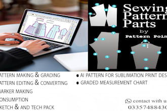 specialize in creating accurate sewing patterns for your clothing