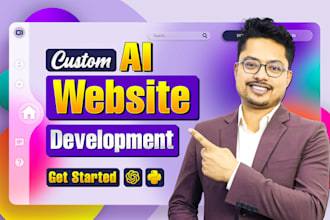 do website development with ai custom chatbot or use openai chatgpt using nextjs