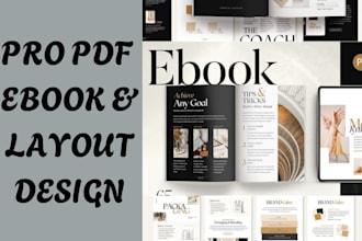design layout journal workbook planner, lead magnet lookbook for ebook design
