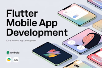 develop flutter apps for android, ios figma to flutter, fast delivery