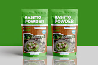 do perfect pouch design, food packaging design, label design