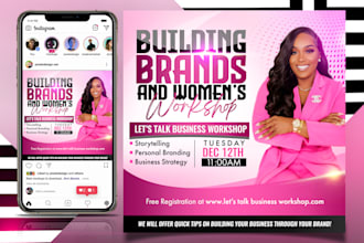 create pro fb, ig posts, social media flyers, or carousel