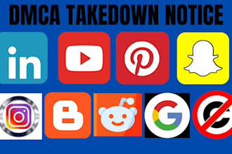 remove your infringing contentfrom fb,google,twitter,shopify,yt,istgm under dmca
