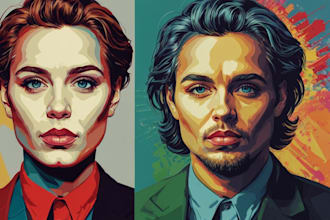 draw your photo to an amazing vector pop art wpap
