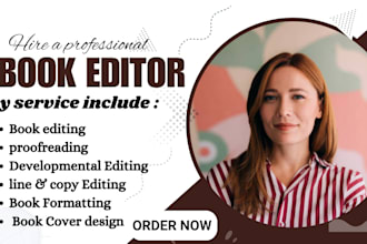 book editor, fiction or nonfiction novel, proofread memoir, self help manuscript