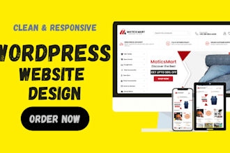 create fast, SEO optimized wordpress website for your business, ecommerce store