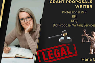 write your rfp, rfi, rfq, bid proposal or government contracts