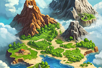 make fantasy maps of world or game for you