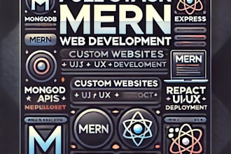 create a professional custom fullstack website for you
