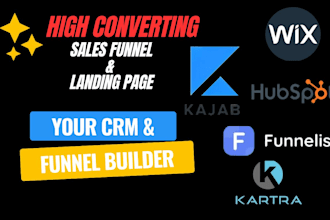do sales funnel on gohighlevel funnelish kajabi wix kartra website and marketing