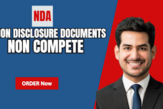 write your non disclosure agreement nda or non compete