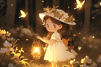illustrate children story book illustration, children story, book illustration