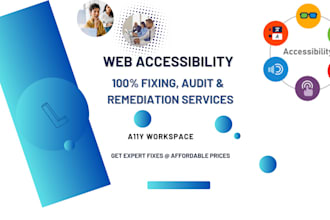 audit and fix accessibility for a custom site or widget
