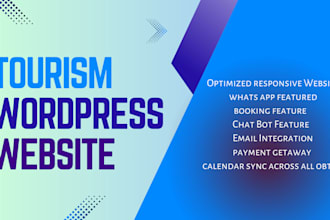 create responsive tourism website for you