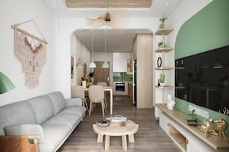 design realistic 3d interior for your apartment house or villa