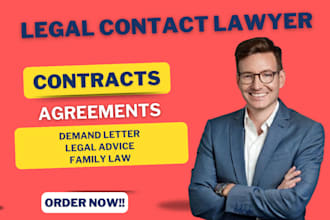 be your civil lawyer for tort claims, contract, agreements and demand letter