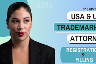 do trademark and patent search and provide a clearance report
