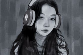 paint a stylized portraits with your unique vibe