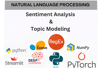 do sentiment analysis and nlp topic using python