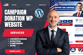 build election donation website political candidate website