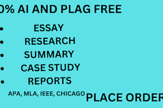 write research reports, online assignments, projects and summaries in apa mla