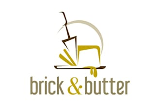 make inspirational admirable brick butter logo