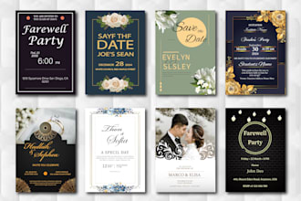create invitations, wedding and birthday cards