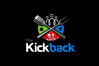make awesome branding logo for the kickback bar and grill