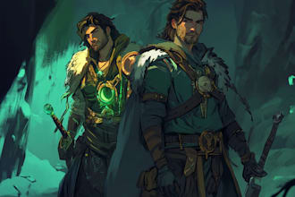 draw dnd character art and dnd character art