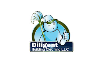 make acknowledged impressive building cleaning logo
