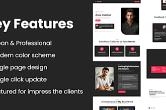 create a minimalist portfolio and resume HTML template
