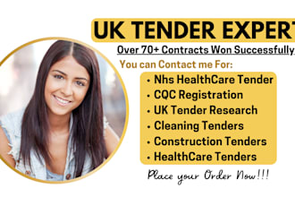 bid UK tender cqc, win nhs healthcare tender cleaning tender,construction tender