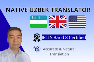provide uzbek to english and english to uzbek translations