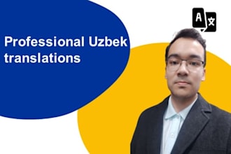 provide uzbek to english and english to uzbek translations