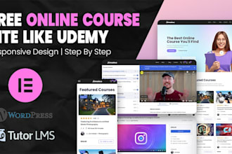 create lms website, learndash elearning, membership online course website