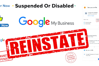 google my business listing reinstate