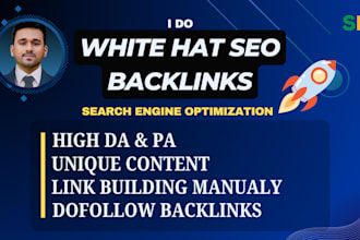 build SEO dofollow backlinks high quality contextual manual link building