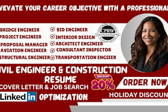 write geotechnical CV, civil engineer resume, project manager, and architect CV