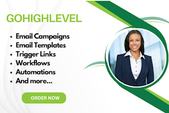 setup campaigns templates triggers workflows for email marketing in gohighlevel