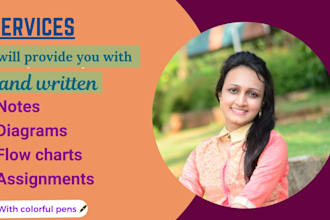beautifully handwrite any document, notes and assignments for you
