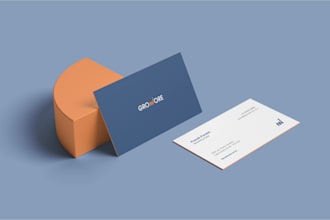 design professional and minimal business card