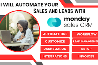 be monday sales CRM expert for setup,automation,integration