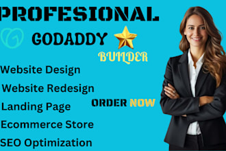 design or redesign godaddy website develop godaddy business website godaddy