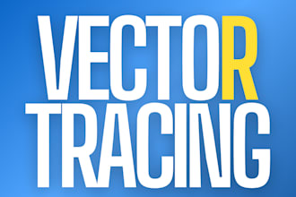 do manual vector tracing, raster to vector,convert to vector