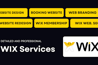 rebuild wix fix wix online store wix redesign wix booking wix membership website