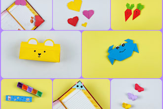 make DIY origami paper craft video for your social media