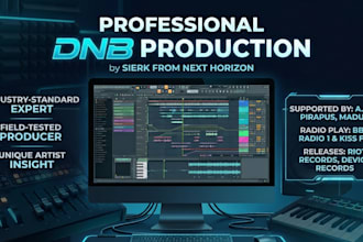 create a professional drum and bass dnb track for you
