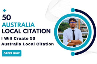 create 50 australia local citation
